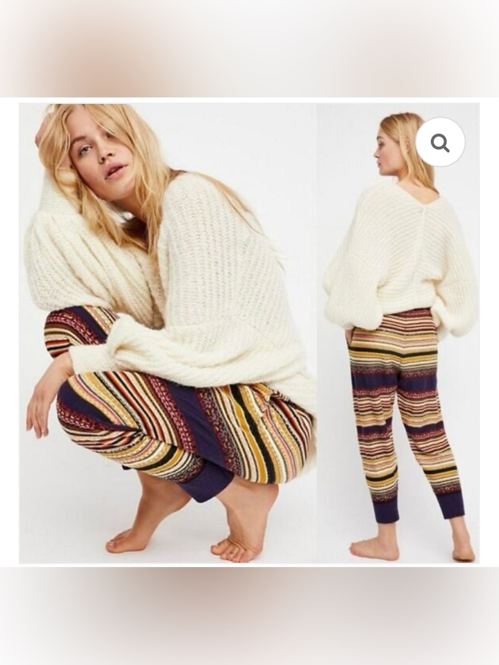 Women’s Free People All Mixed Up Striped Knit Jogger